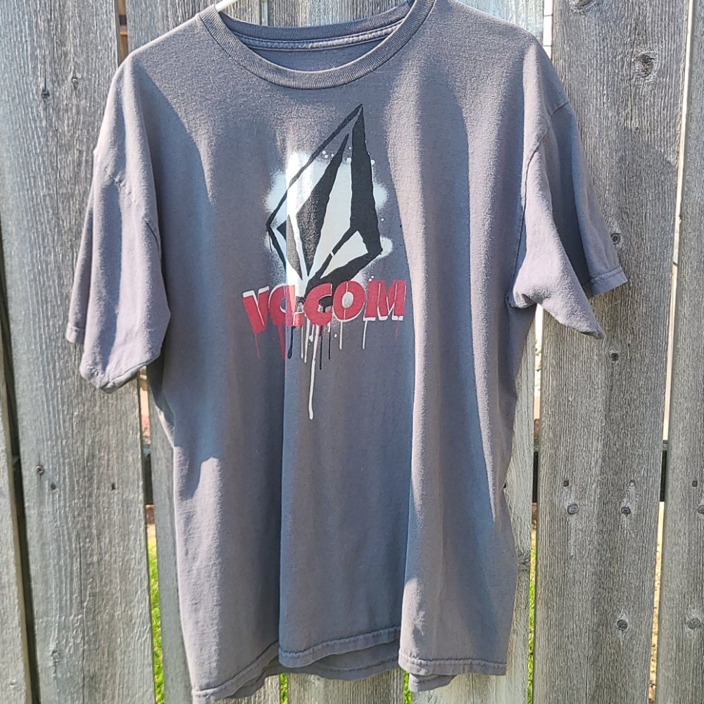 Volcom Tee In Gray, Black, Red And White - image 1